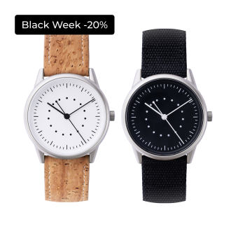 Mudita Moment White and Moment Black watches for Two