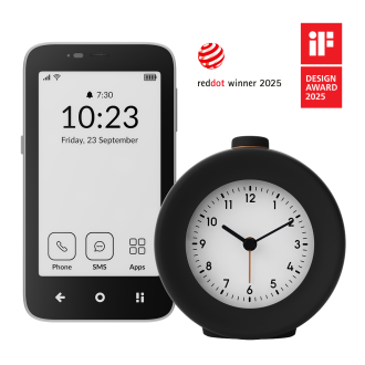 Mudita Kompakt phone & Bell 2 alarm clock