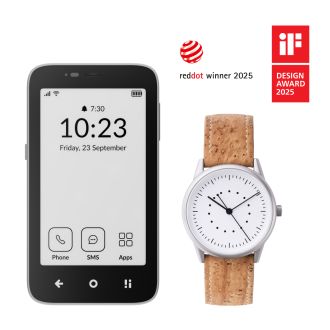 Mudita Kompakt phone & Moment White watch