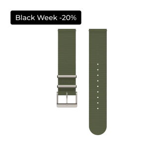 Textile Watch Strap Moss Green