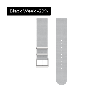 Textile Watch Strap Pebble Gray