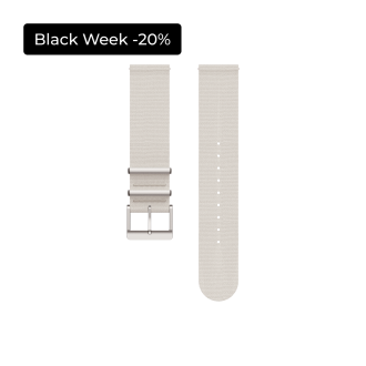 Textile Watch Strap Natural White