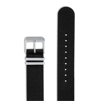 Textile Watch Strap Charcoal Black